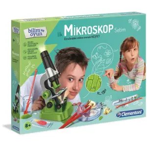Clementoni Bilim ve Oyun İlk Mikroskop Setim