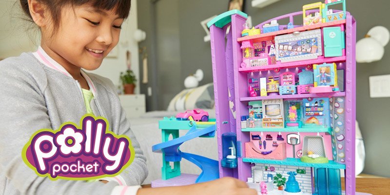 Polly Pocket Mega Mall ile alışveriş çılgınlığı başlasın!