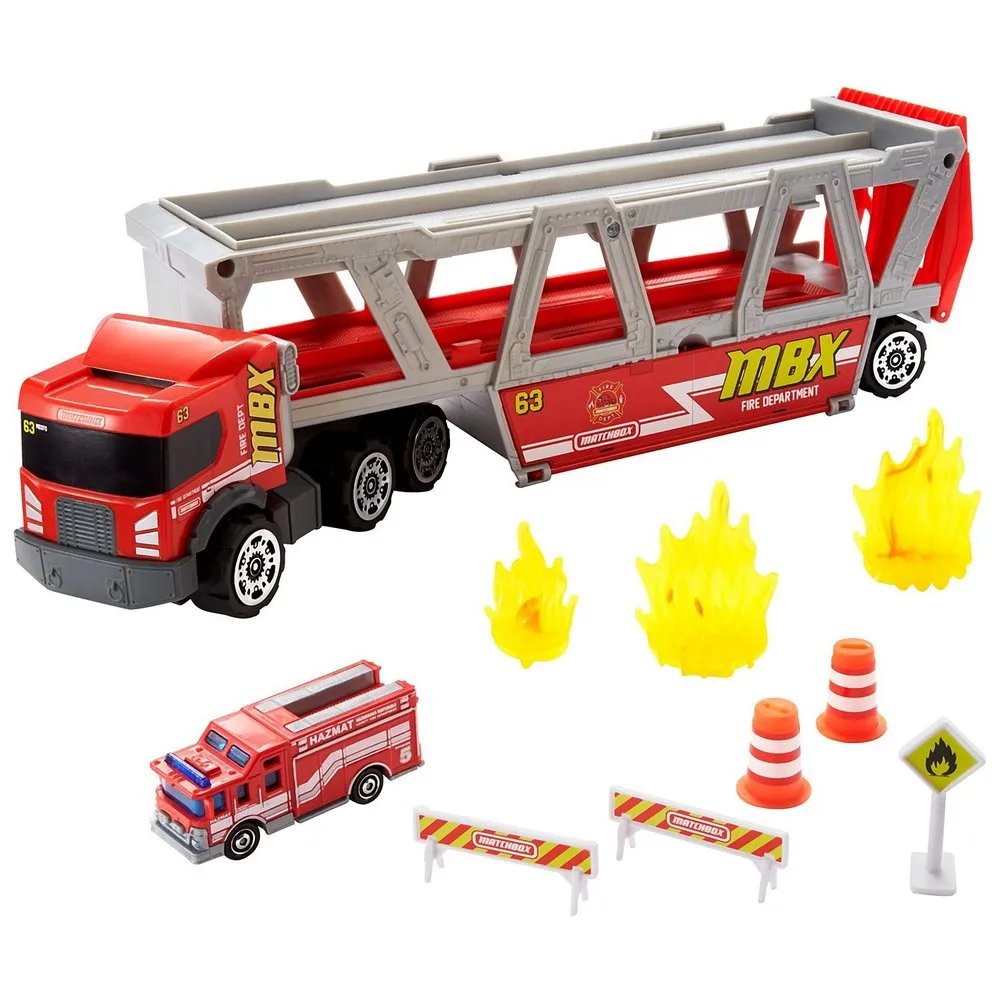 Matchbox Taşıyıcı İtfaiye Aracı Oyun Seti GWM23