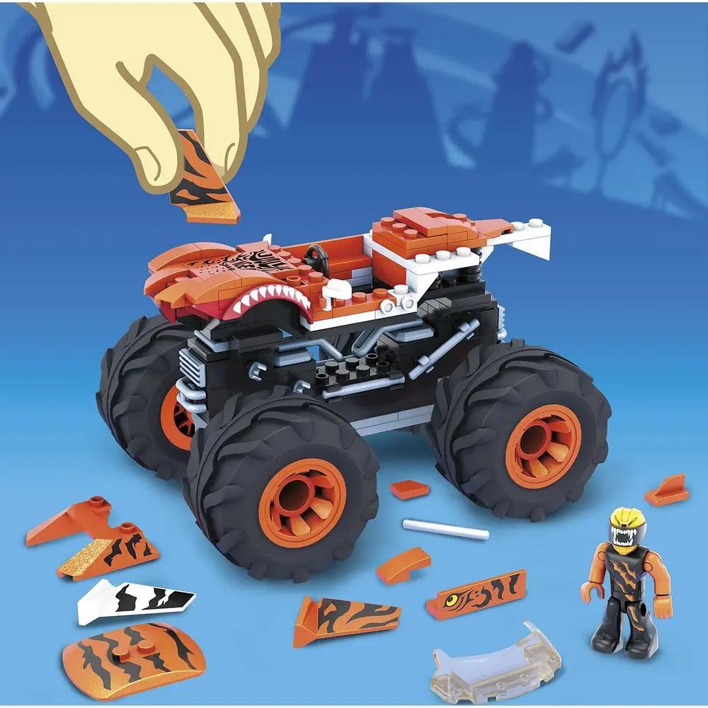Mega Construx Hot Wheels Monster Trucks Tiger Shark GVM26