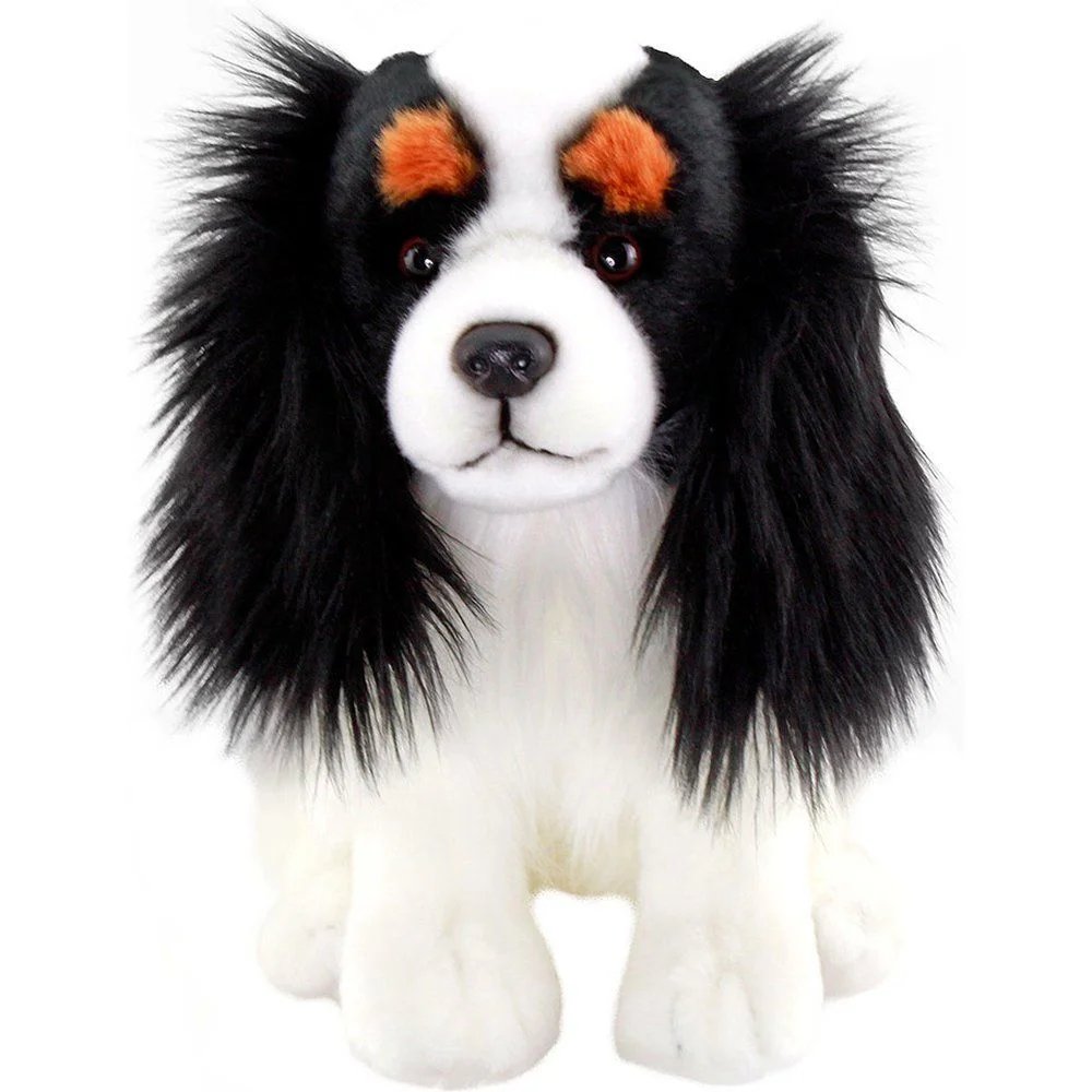 Animals Of The World Floppy Siyah İspanyol King Charles Peluş 28 Cm