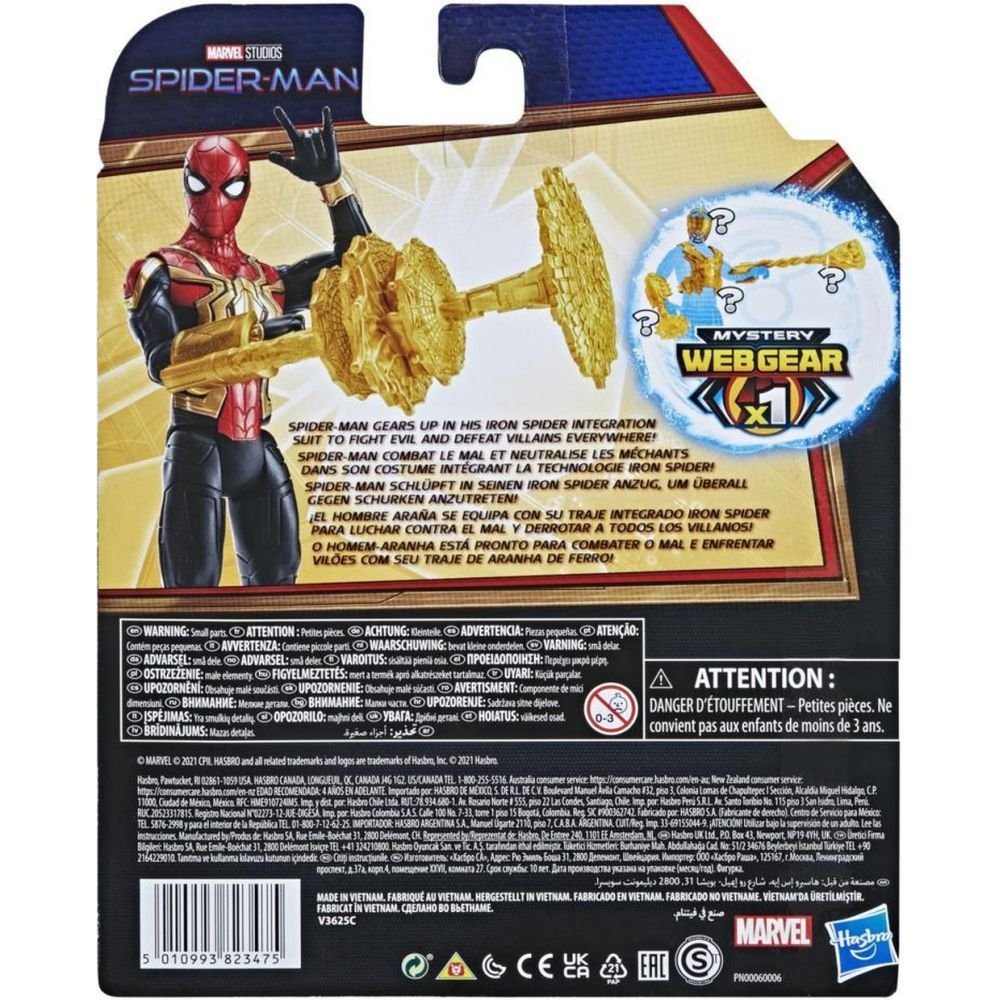 Spider-Man Mystery Web Gear Iron Spider Figür F1916