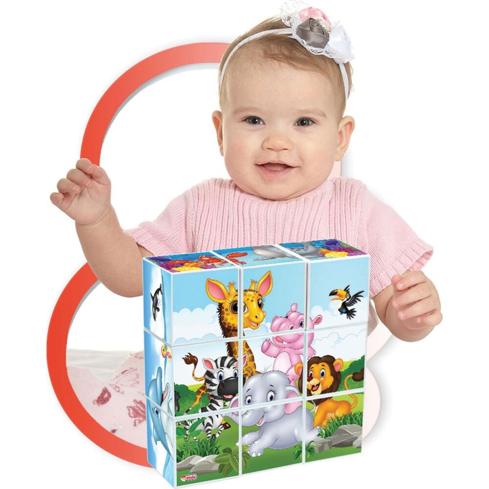 Resimli 9 Parça Küp Puzzle