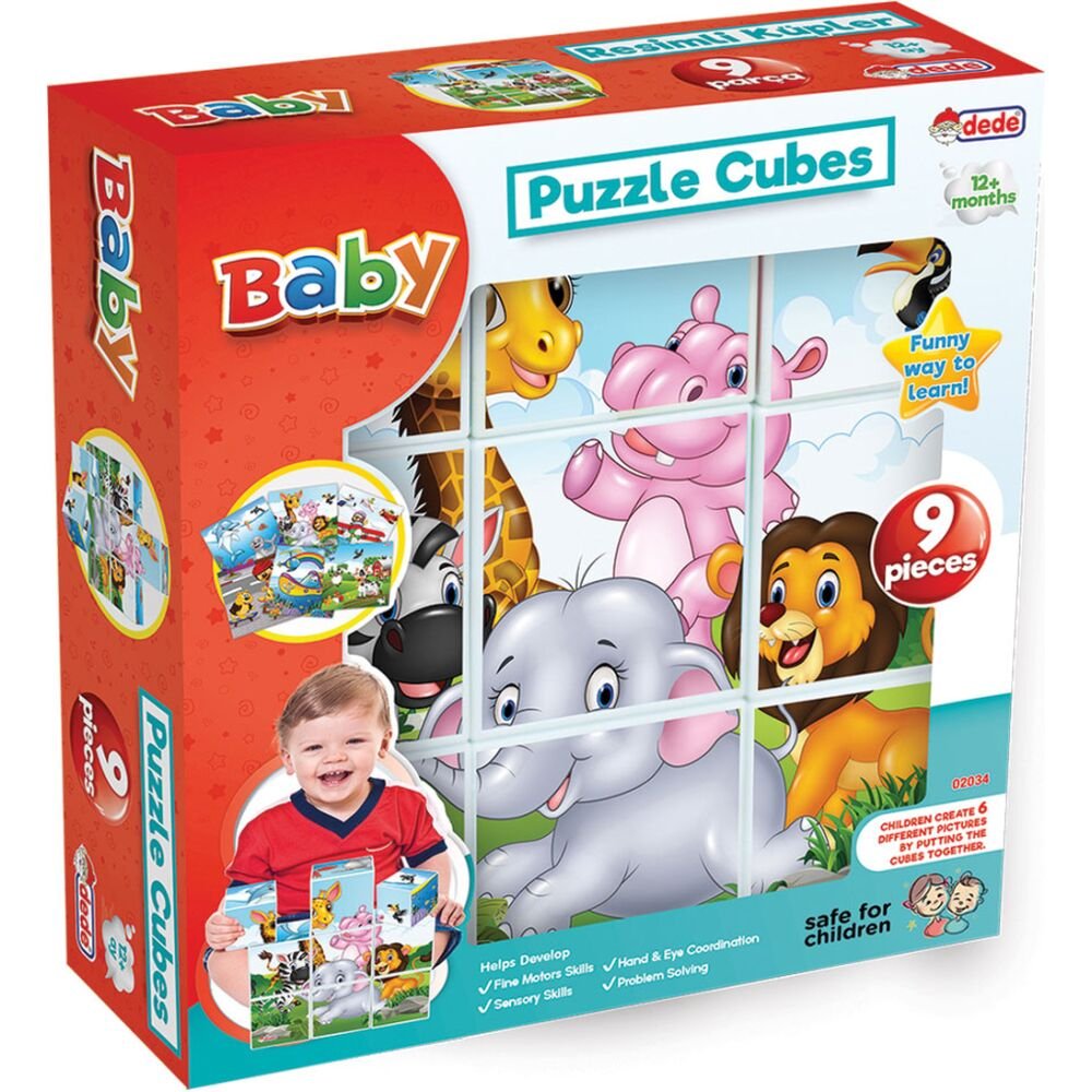 Resimli 9 Parça Küp Puzzle