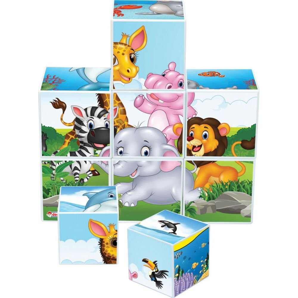 Resimli 9 Parça Küp Puzzle