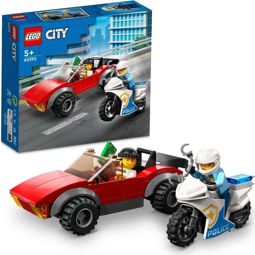 Lego City 60392 Polis Motosikleti Araba Takibi