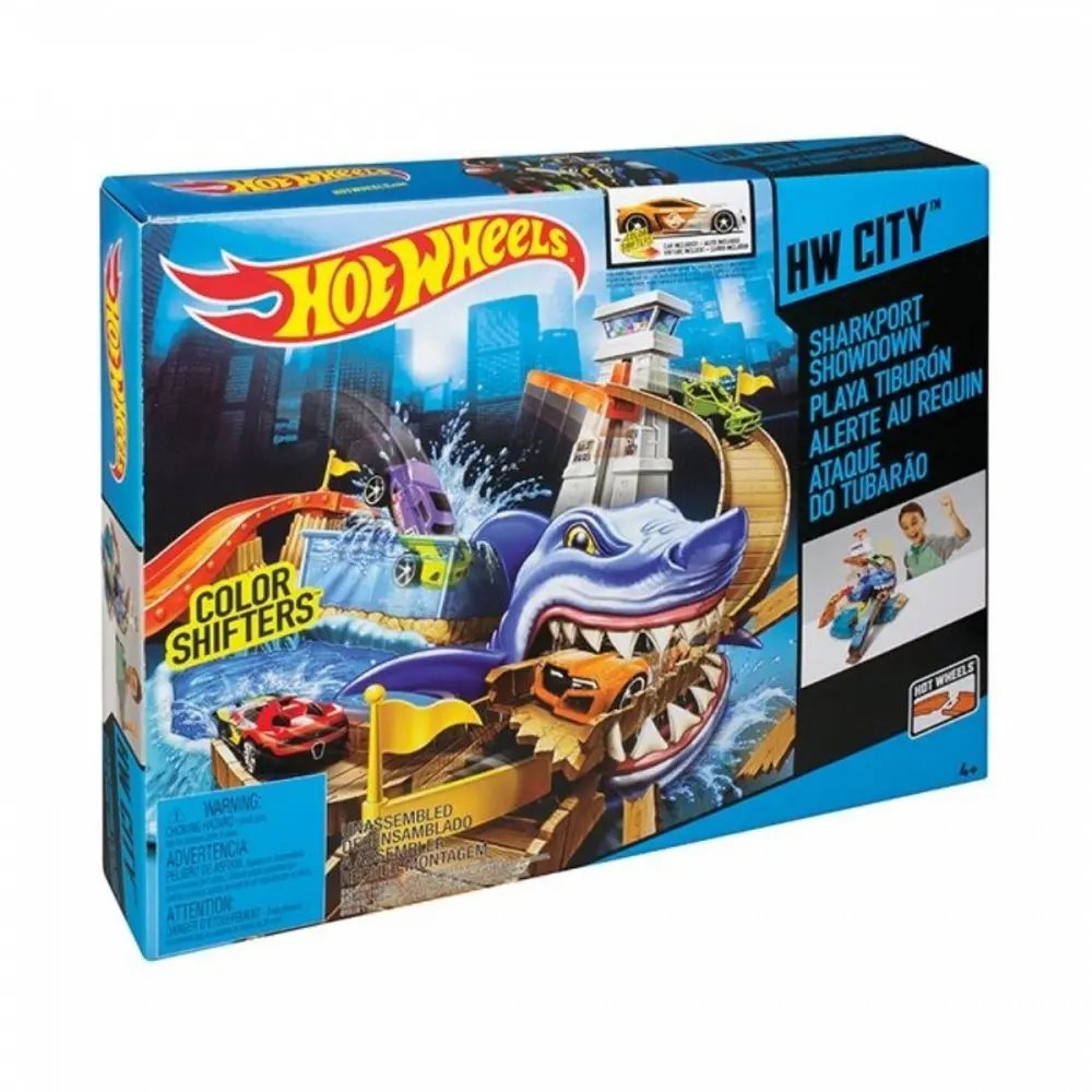 Hot Wheels Renk Değiştiren Arabalar Sharky Yarış Seti BGK04