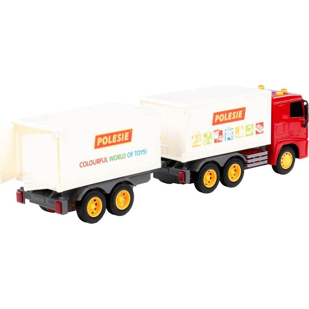 Polesie City-2 Işıklı ve Sesli Sürtmeli Çift Dorse Tır