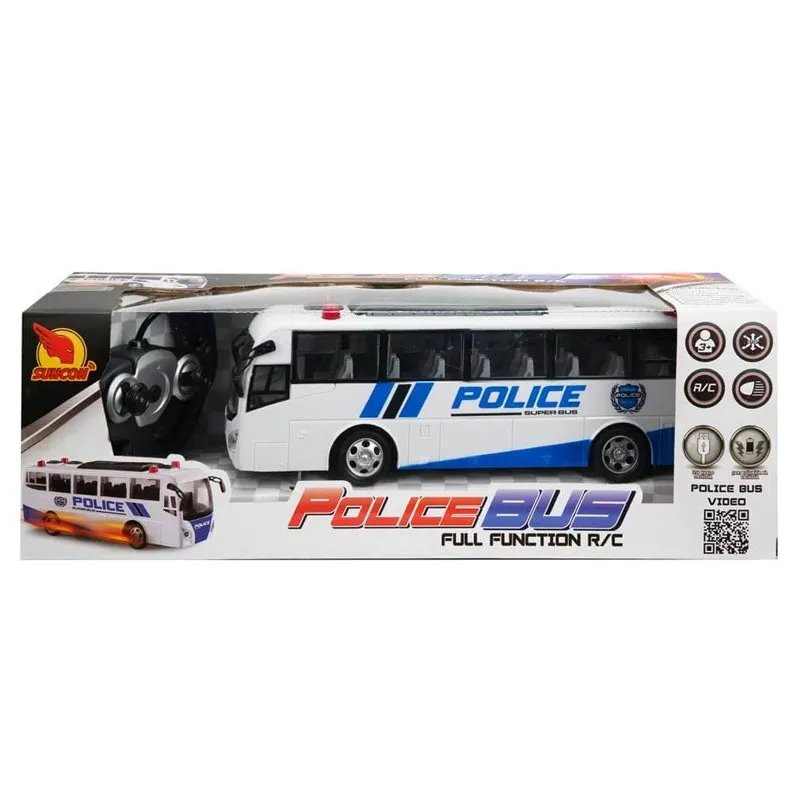 Uzaktan Kumandalı Işıklı Polis Otobüsü