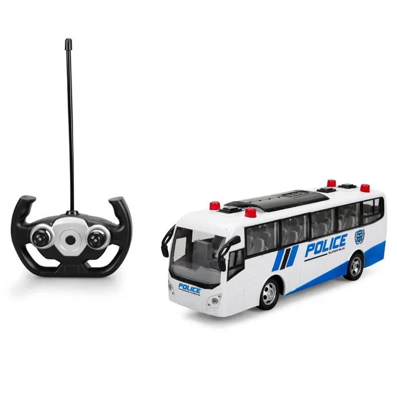 Uzaktan Kumandalı Işıklı Polis Otobüsü