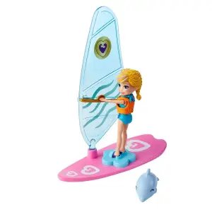 Polly Pocket Sahil Eğlencesi Oyun Setleri Denizde Sörf GFR01