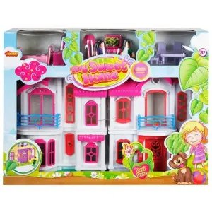 My Sweet Home Sesli ve Işıklı 2 Katlı Renkli Ev Oyun Seti