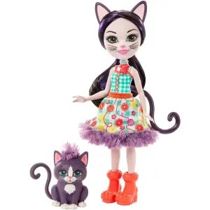 Enchantimals Popüler Karakter Bebekler - Ciesta Cat & Climber