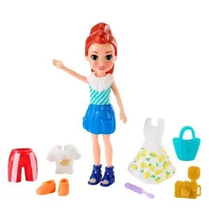 Polly Pocket ve Moda Aksesuarları Seti Lila GFT91