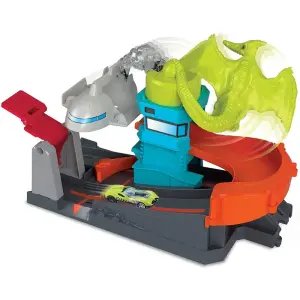 Hot Wheels Şehirde Yaratık Macerası Oyun Seti Ptero Port Attack GBF94