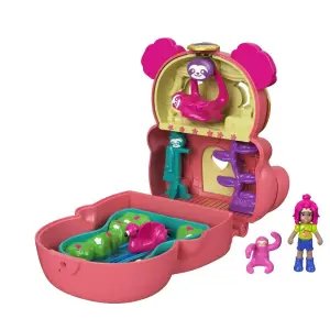 Polly Pocket Çift Taraflı Eğlence Micro Oyun Setleri Tembel Hayvan GTM59