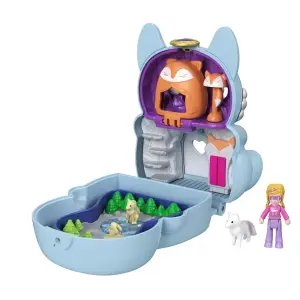 Polly Pocket Çift Taraflı Eğlence Micro Oyun Setleri Kutup Tilkisi GTM57
