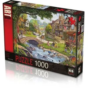 Ks Puzzle Summer Village Stream 1000 Parça 20516