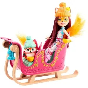Enchantimals Bebek ve Fantastik Kar Kızağı Oyun Seti GJX31