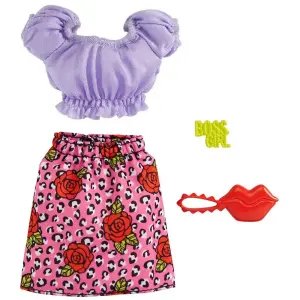 Barbie'nin Kıyafet Koleksiyonu Çiçek Desenli Elbise GRB96