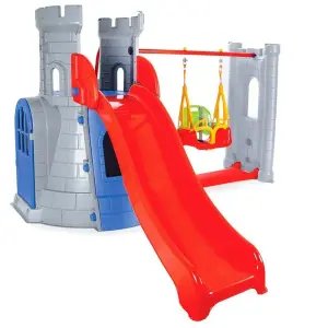 Pilsan Kale Kaydırak ve Salıncak Seti