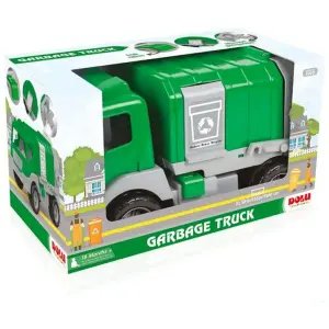 Dolu Konteynerli Büyük Çöp Kamyonu