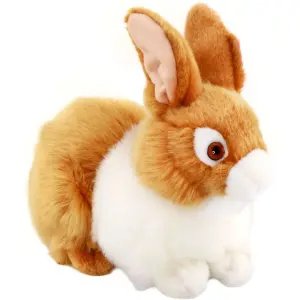 Animals Of The World Açık Kahve Tavşan Peluş 23 Cm