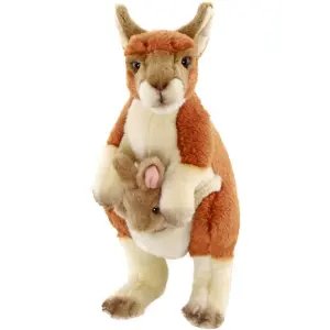 Animals Of The World Ayakta Bebekli Kanguru Peluş 28 Cm