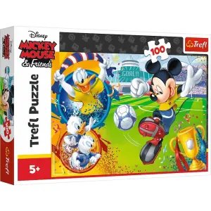 Trefl Disney Mickey Mouse ve Arkadaşları Mickey Sahada 100 Parça Puzzle