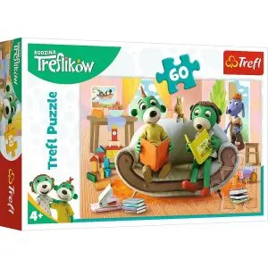 Trefl The Treflik Family Reading Books Together 60 Parça Puzzle