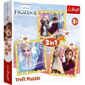 Trefl Disney Frozen 2 The Power Of Anna And Elsa 3 In 1 Puzzle