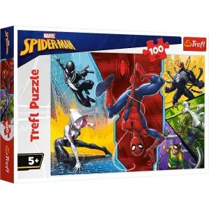 Trefl Marvel Spider-Man Upside Down 100 Parça Puzzle