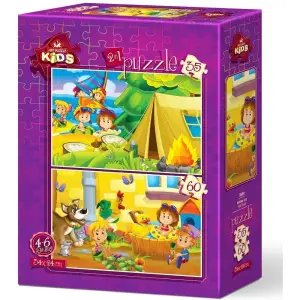 Art Kids Puzzle Tatil Keyfi 35+60 Parça 5584