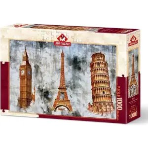 Art Puzzle Üç Şehir Üç Kule 1000 Parça 5199