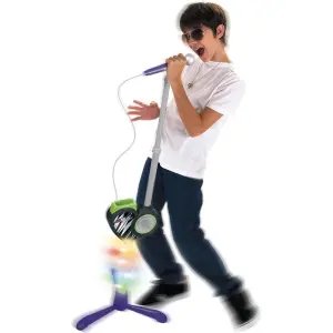 Ayaklı Kalp Şekilli Karaoke Mikrofon Seti