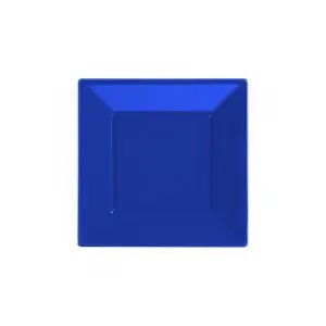 Roll-Up Mavi Küçük 8'li Kare Plastik Tabak