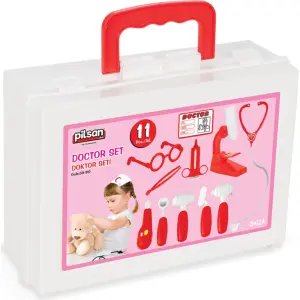 Pilsan Çantalı Doktor Seti - Kırmızı