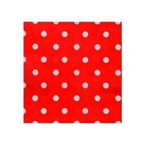 Roll-Up Kırmızı Peçete 20'li Beyaz Puantiyeli