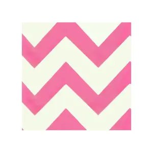 Roll-Up Beyaz Peçete 20'li Şeker Pembe Büyük Zigzaglı