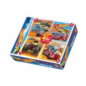 Hot Wheels 4 İn 1 Puzzle