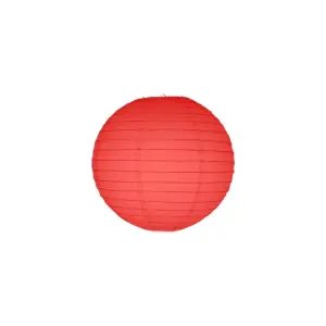 Kırmızı Kağıt Dekor Fener 20Cm