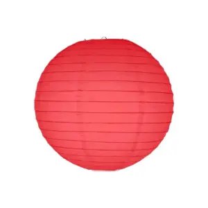 Kırmızı Kağıt Dekor Fener 30Cm