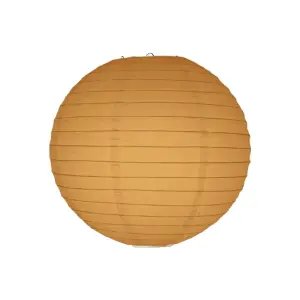 Altın Rengi Kağıt Dekor Fener 30Cm