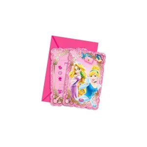 Disney Princess 6'lı Zarf Davetiye Set