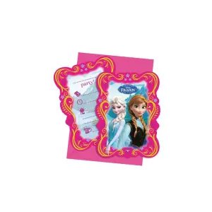 Frozen 6'lı Zarf Davetiye Set