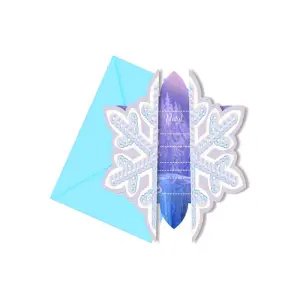 Frozen Ice Skating 6'lı Zarf Davetiye Set