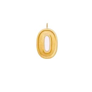 Party Marty 0 Numara Altın Rengi Mum