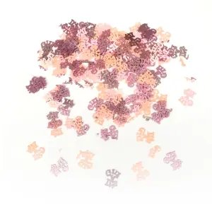 Baby Shower Pembe / Mavi Masa Üzeri Konfeti