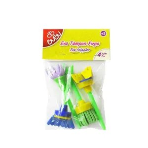 Bubu 4'lü Eva Tampon Fırça
