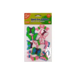 Bu-Bu Simli Kelebekler Eva Sticker